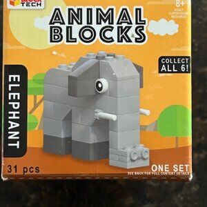 Block Tech Animal Blocks Elephant, New Unopened, 31 pc's